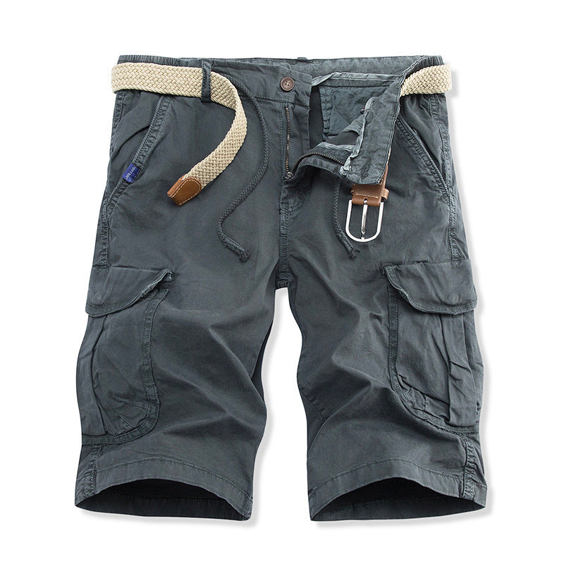 Fashionable Men's Loose Straight Leg Five Quarter Pants