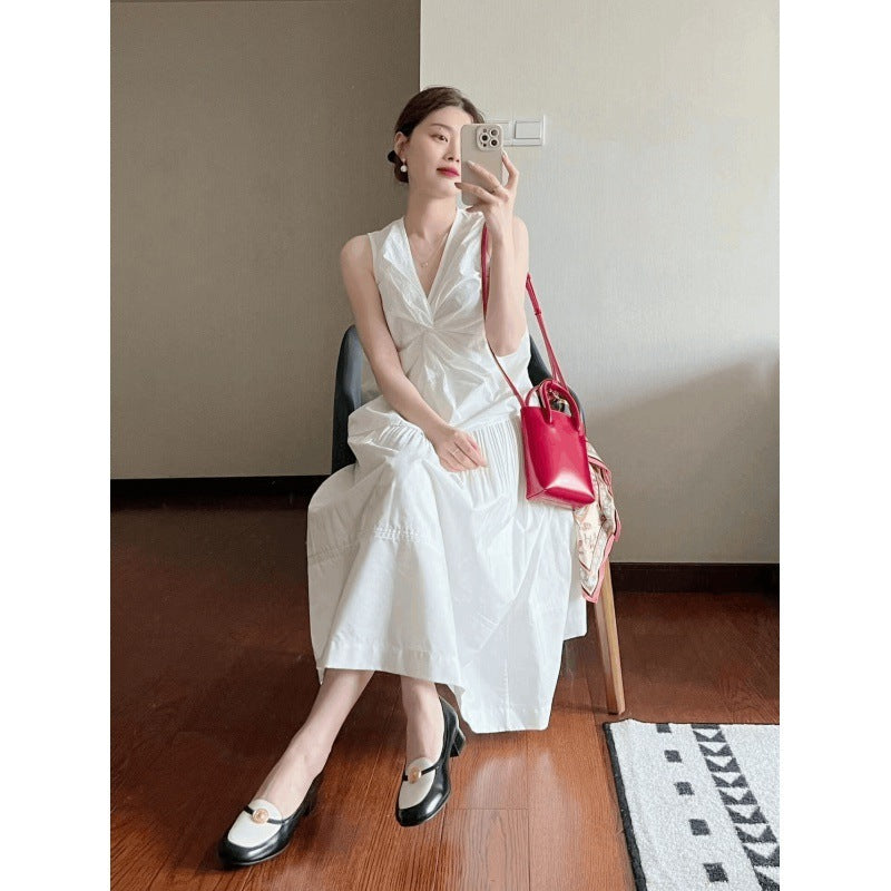 High-grade Sleeveless Bud Top Skirt Two-piece Set