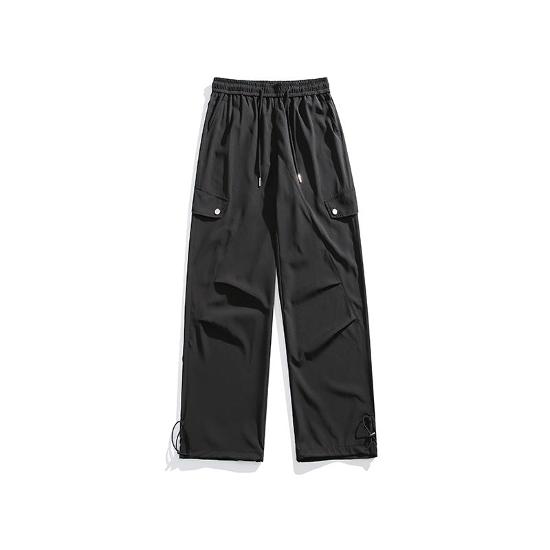 Three-proof Outdoor Splicing Metal Buckle Casual Straight-leg Exercise Casual Pants